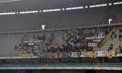 bandiere allo stadio Bentegodi in Hellas Verona Parma 3 1 Serie A stagione 2014 2015