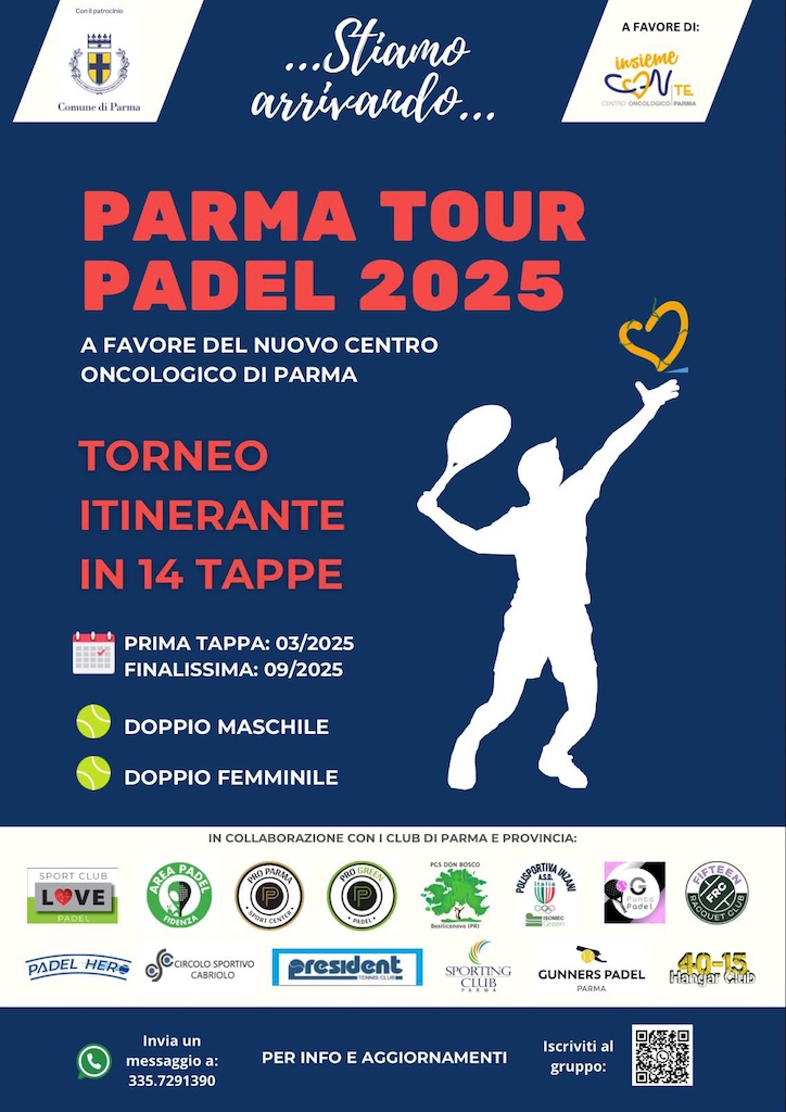 locandina completa Parma Padel Tour 2025