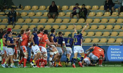 2025 04 25 XVI turno URC 2024 2025 Zebre Parma Edinburgh Rugby 25 25 mucchio