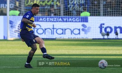 Parma Inter 31a giornata Serie A 2024 2025 Lautaro Valenti passa il pallone
