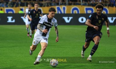 Parma Juventus 1 0 33a giornata Serie A 2024 2025 Dennis Man corre sulla fascia