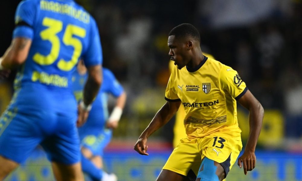 Ange Yoan Bonny in Empoli Parma 2 1 36a giornata Serie A 2024 2025