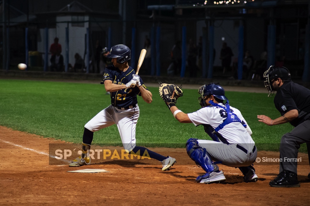 Farma Crocetta cede di misura, gara1 del derby al Collecchio 1 Camec Collecchio vs Farma Crocetta gara1 Serie A baseball 2025 foto Simone Ferrari