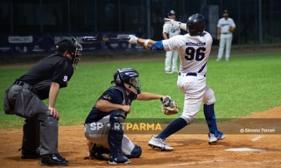 Camec Collecchio vs Farma Crocetta gara1 Serie A baseball 2025 battitore foto Simone Ferrari