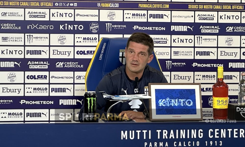 Cristian Chivu allenatore del Parma Calcio in conferenza stampa al Mutti Training Center il 17.052025