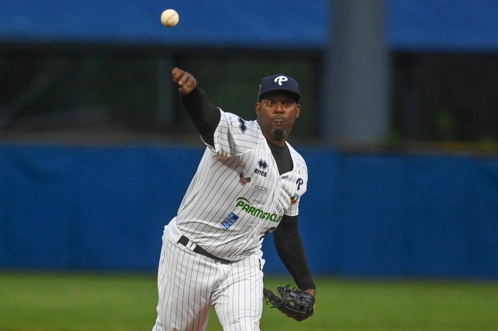 FIBS, ecco i recuperi: Parma Clima in campo il 13 e il 20 maggio 1 Erly Casanova nella gara interrotta contro il Bbc Grosseto credit Corrado Benedetti per Parma baseball