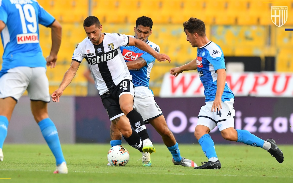 Gianluca Caprari in Parma Napoli 2 1 il 22.07.2020 Serie A 2019 2020