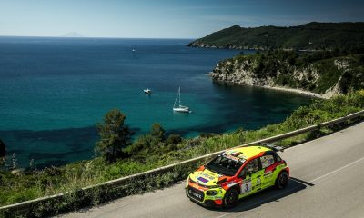 Nella foto free copyright Pro One Media Andrea Nucita in azione al Rallye Elba
