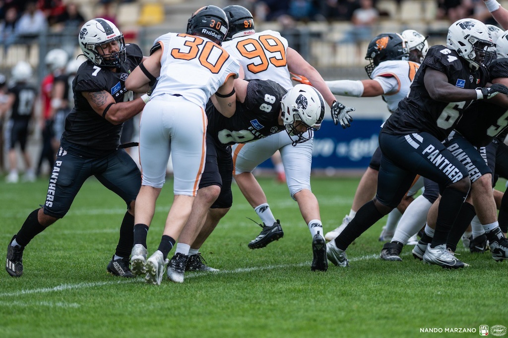Panthers Parma: vittoria pesante e sofferta contro i Frogs (26-25) 1 Panthers Parms vs Frogs Legnano 2025. Photo credits @Lorenza Morbidonijpg
