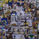 Parma Como 0 1 35a giornata Serie A 2024 2025 bandiere crociate in Curva Nord