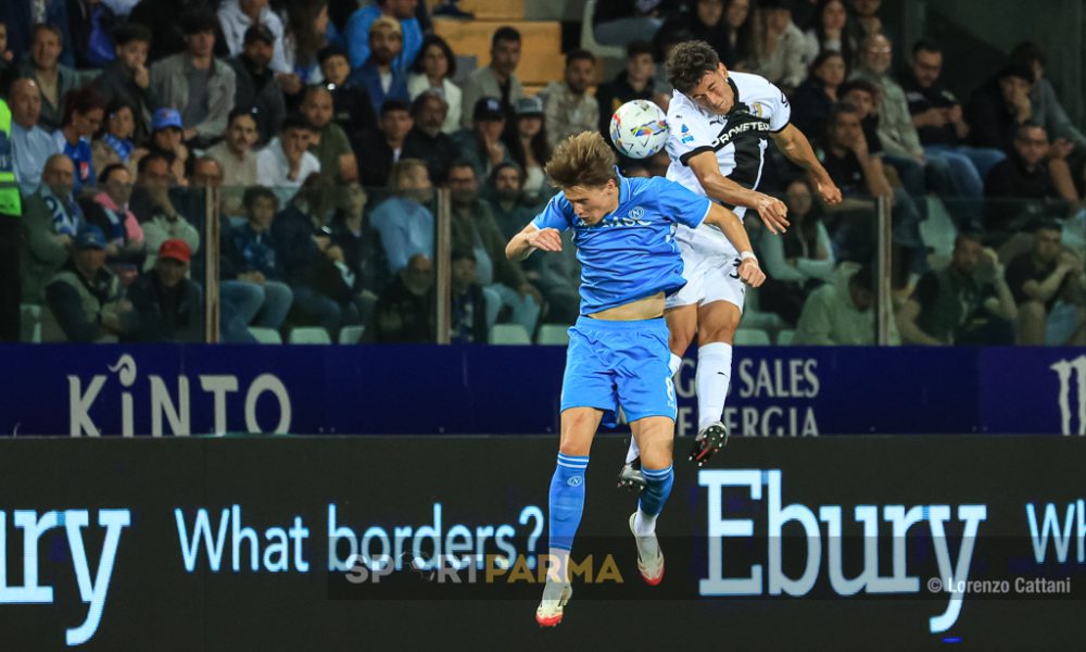 Parma Napoli 0 0 37a giornata Serie A 2024 2025 Alessandro Circati svetta su Scott McTominay