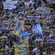 Parma Napoli 0 0 37a giornata Serie A 2024 2025 bandiere e sciarpe in Curva Nord