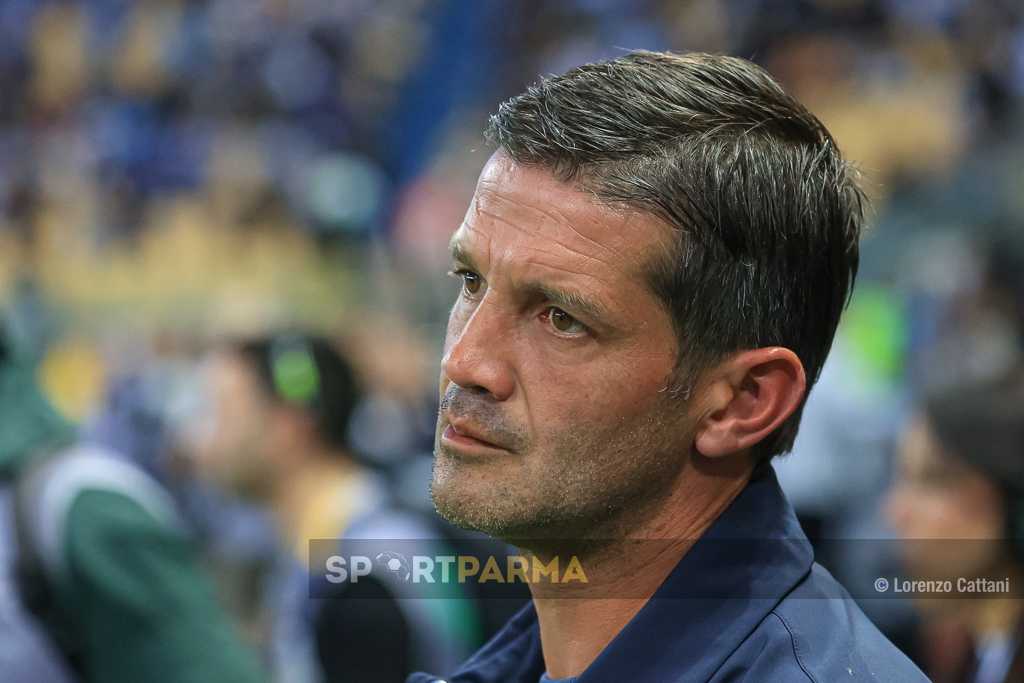 Parma Napoli 0 0 37a giornata Serie A 2024 2025 il mister crociati Cristian Chivu