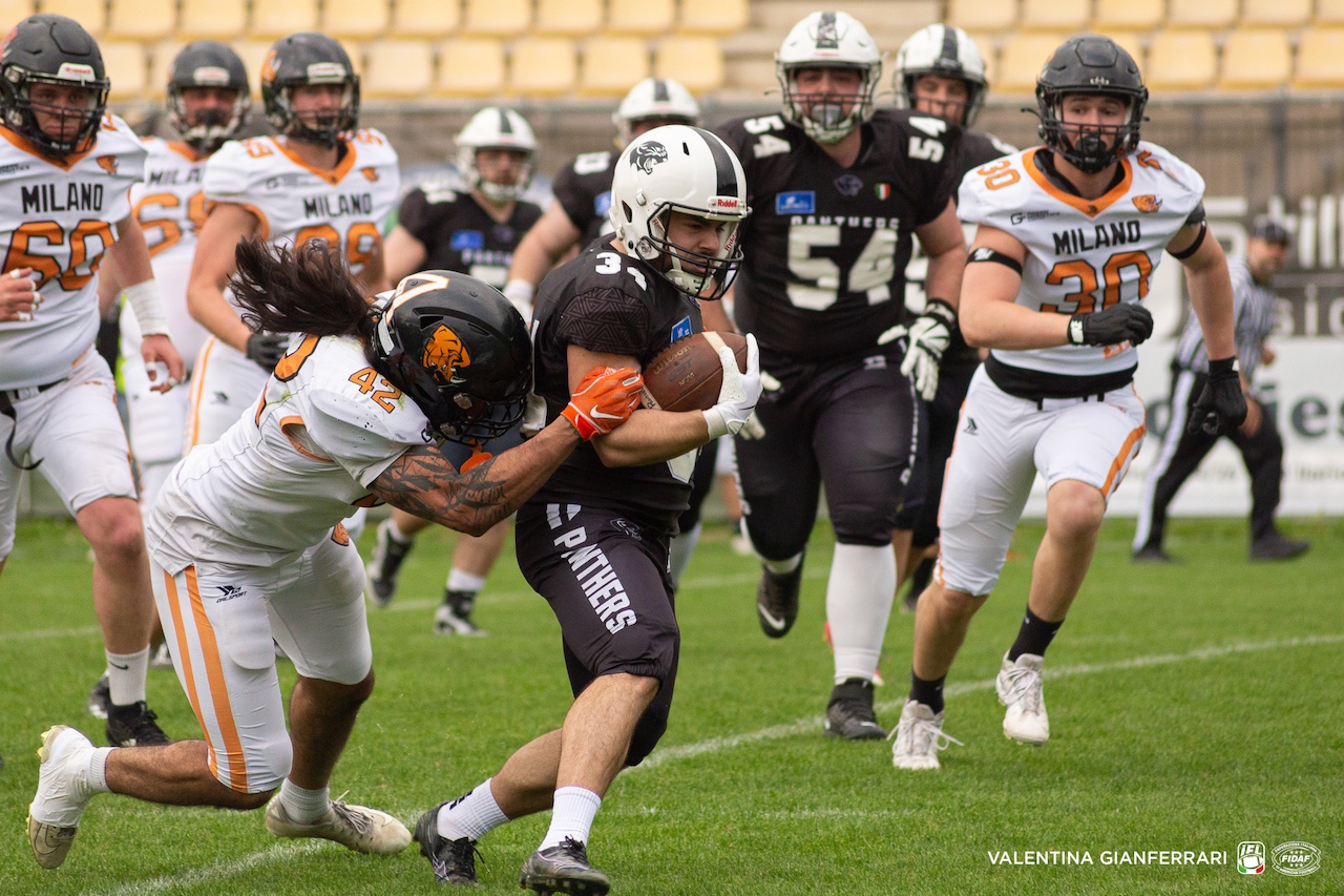 Game of the week a Parma: Panthers per il riscatto contro Frogs Legnano 1 Parma Panthers vs Rhinos Milano. 40 0 ph. credits Valentina Gianferrari IFL WEEK 9jpeg