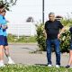 Valentin Mihaila Dessni Man e mister Cristian Chivu a colloqui con il ct della Romania Mircea Lucescu al Mutti Training Center di Collecchio