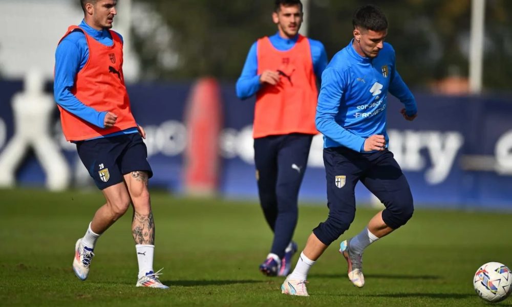 Valentin Mihaila e Dennis Man in allenamento al Mutti Training Center di Collecchio