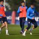 Valentin Mihaila e Dennis Man in allenamento al Mutti Training Center di Collecchio
