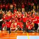 Valtarese Basket Mazzei Architects Parma Basket Project 68 65 gara2 semifinale playoff Divisione Regionale 2 s.s. 2024 2025 festeggiamenti finali dei Diavoli Rossi nella foto di gruppo