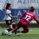 Zhanna Ferrario contro il portiere locale in Freedom Parma 1 2 30a giornata Serie B femminile 2024 2025