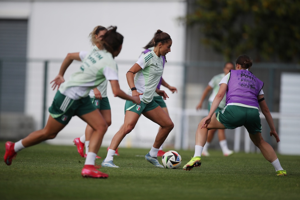 allenamento nazionale italiana femminile a Collecchio