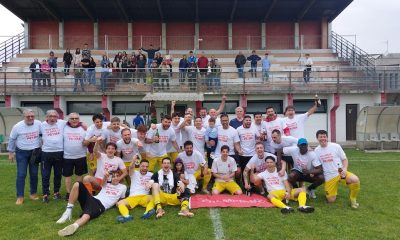 i festeggiamenti dellAudax Fontanellatese per la vittoria del campionato di Seconda Categoria gir. B 2024 2025