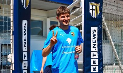 lattaccante del Parma Calcio Adrian Benedyczak si rivede sui campi di Collecchio