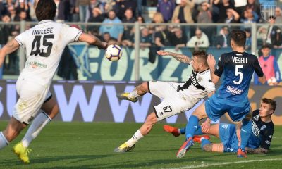 semi rovesciata Juraj Kucka in Empoli Parma 3 3 26a giornata Serie A 2018 2019 2 marzo 2019