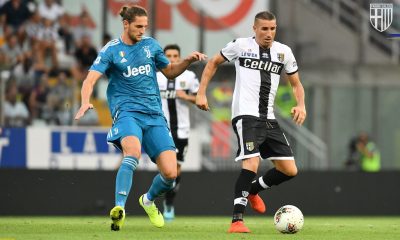 Adrien Rabiot e Antonino Barilla in Parma Juventus 0 1 24.08.2019 1a giornata Serie A 2019 2020