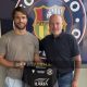 Andrea Bedotti nuovo acquisto della Futura Fornovo Medesano con il ds Lorenzo Ragionieri
