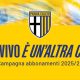 Campagna abbonamenti Parma Calcio 2025 2026 dal vivo e unaltra cosa