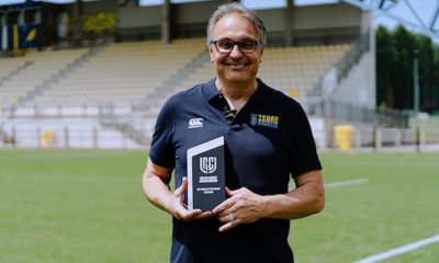 Massimo Brunello Zebre Parma eletto Coach of the Season dello United Rugby Championship