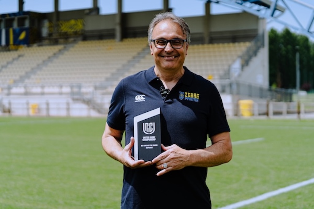 Zebre: Brunello è il coach of the season della URC '24/’25 1 Massimo Brunello Zebre Parma eletto Coach of the Season dello United Rugby Championship