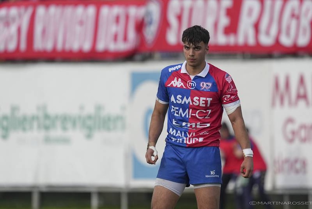 Le Zebre prendono Belloni: è stato l’ultimo MVP della Serie A Élite 1 Mirko Belloni con la maglia della Femi CZ Rugby Rovigo Serie A Elite Rugby 2024 2025