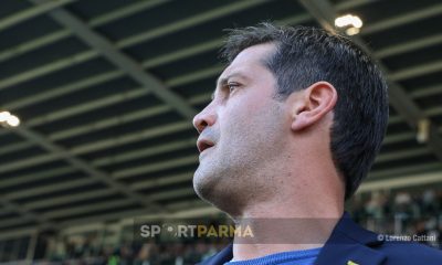 Parma Inter 31a giornata Serie A 2024 2025 mister Cristian Chivu di profilo