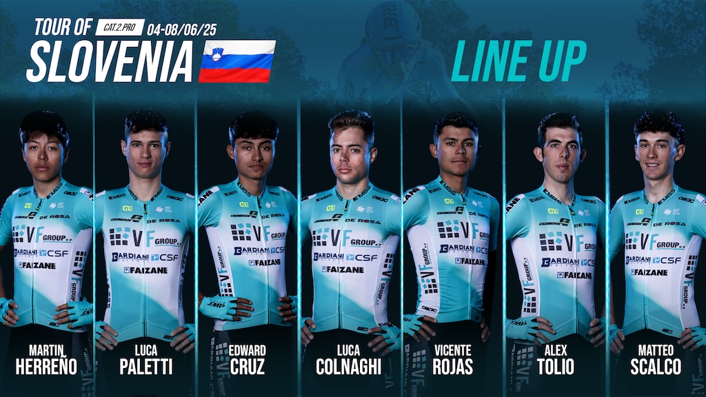 VF Group Bardiani: la formazione per il Tour of Slovenia 3 Tour of Slovenia line up VF Group Bardiani Csf Faizane 04 08.05.2025