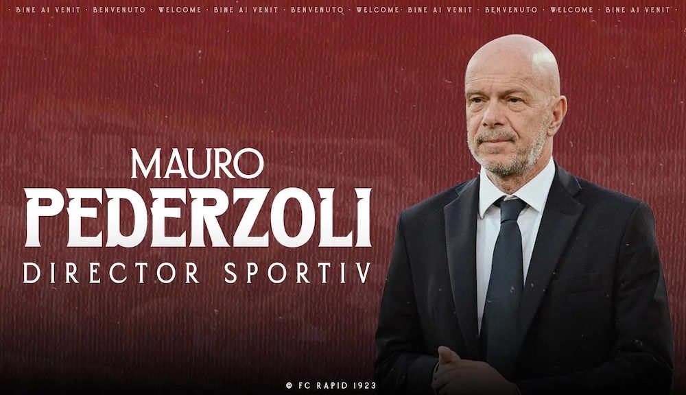 il ds Mauro Pederzoli ufficializzato dal Rapid Bucarest