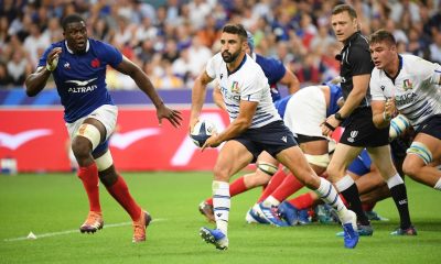 il parmigiano Tito Tebaldi con la maglia della nazionale italiana di rugby