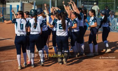 lesultanza delle giocatrici del Bertazzoni Collecchio contro Inox Team Saronno 10a giornata Serie A1 softball 2025 foto Simone Ferrari