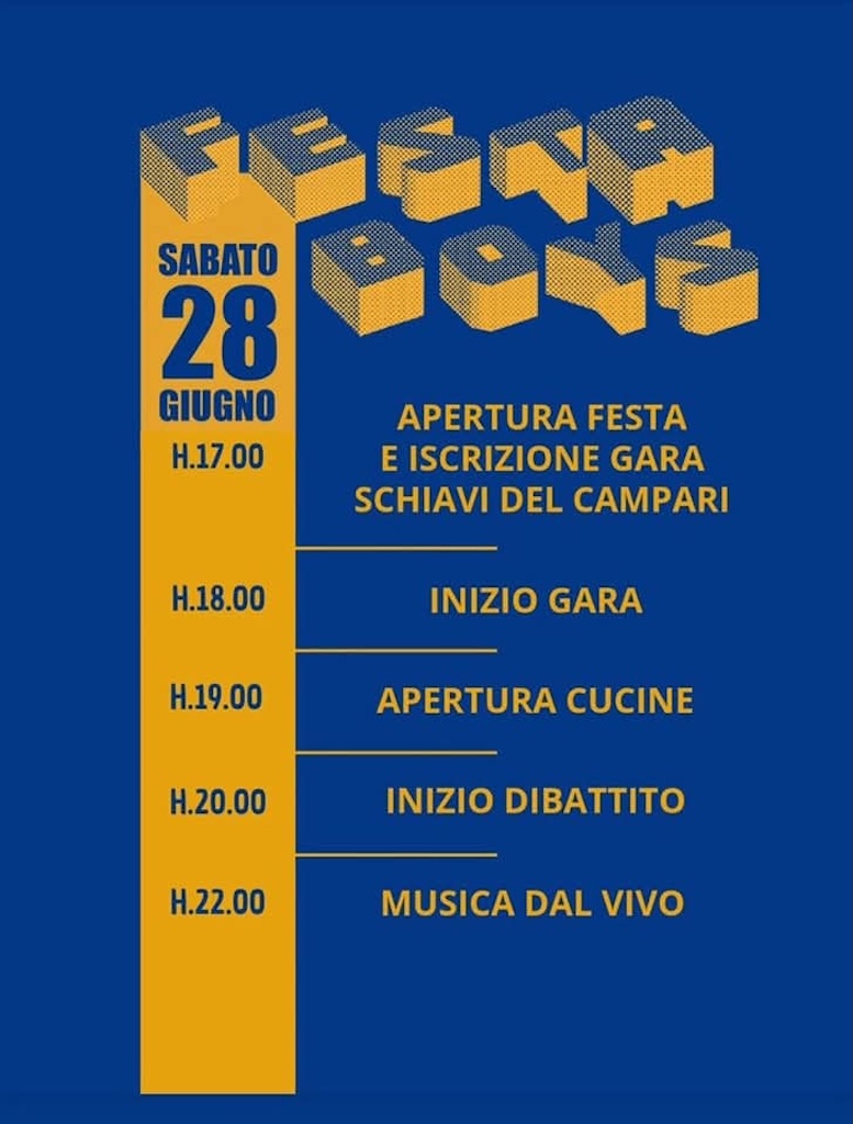 programma festa 2025 Boys Parma