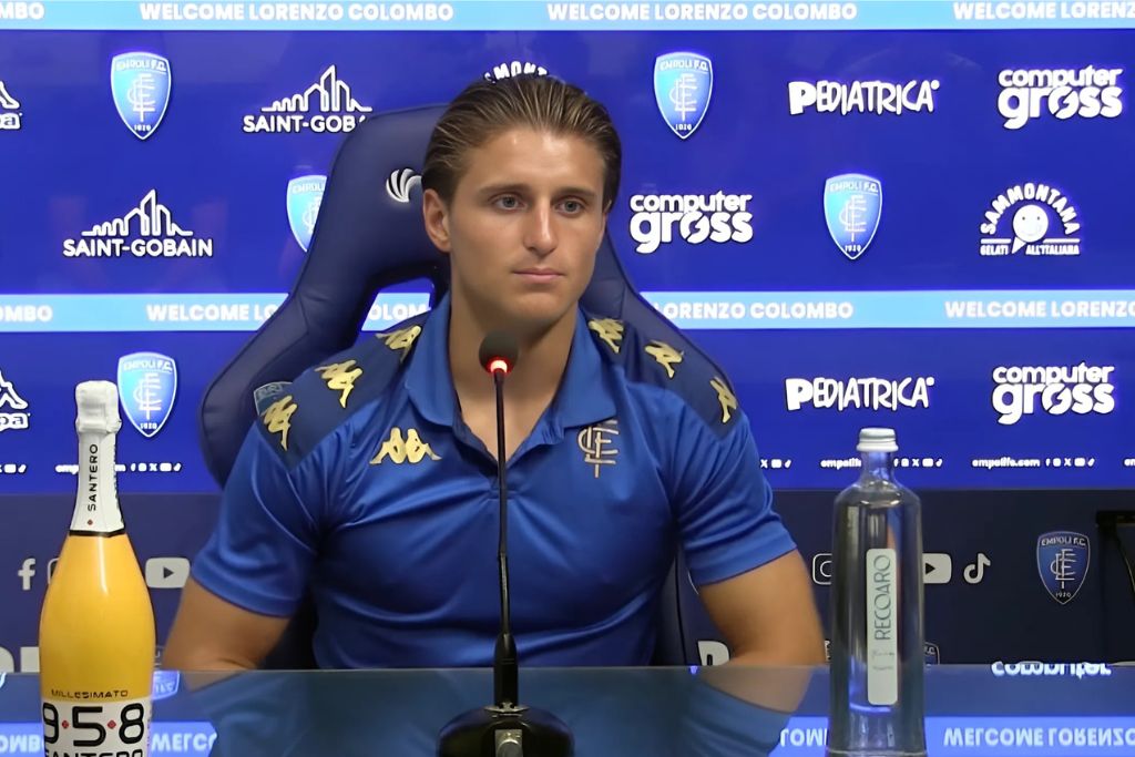Al Parma piace Colombo: è l'alternativa a Ivanović 1 conferenza stampa dei presentazione di Lorenzo Colombo attaccante Empoli