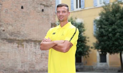 il difensore parmigiano Davide Adorni al Modena