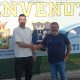 Colpo di mercato del Noceto: preso Benedini dalla FFM 5 il nuovo attaccante del Noceto Diego Benedini con il presidente Rocco Sandei