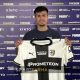 il nuovo centrocampista del Parma Christian Nahuel Ordonez con la maglia crociata nella conferenza stampa di presentazione 16.7.2025