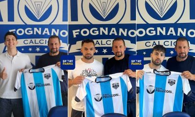 lattaccante Francesco Villicich il difensore Olsi Xeka e il trequartista Ernesto Orrero presentati da Massimiliano Battilocchi allenatore Fognano