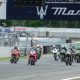 moto in pista sul circuito dellautodromo di Varano de Melegari