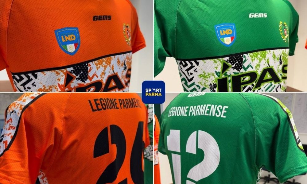 Legione Parmense, svelate le nuove maglie da gara 5 nuove maglie Legione Parmense 2014 s.s. 2025 2026