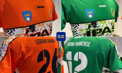 Legione Parmense, svelate le nuove maglie da gara 6 nuove maglie Legione Parmense 2014 s.s. 2025 2026