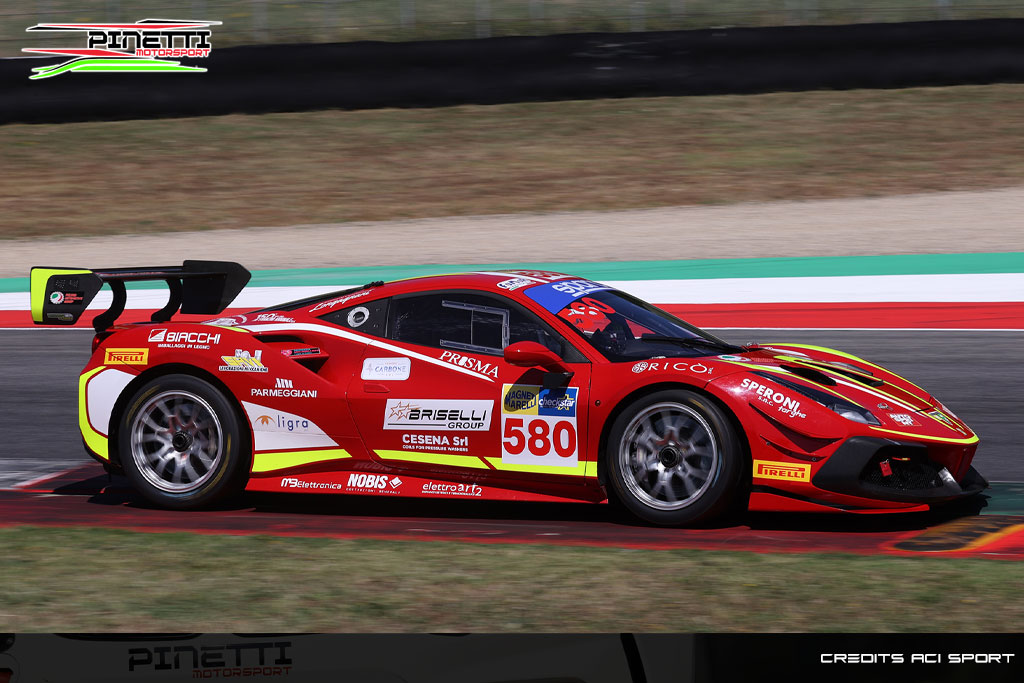 Giro di boa del GT Sprint, vita dura al Mugello per Pinetti Motorsport 1 victor briselli pinetti motorsport 2025 07 15